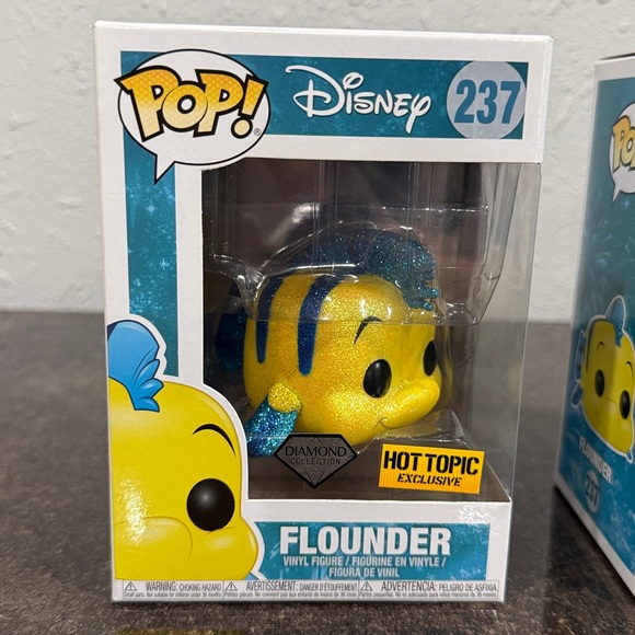 The Little Mermaid Flounder Funko Pop Vinyl Figures - Picture 2 of 9